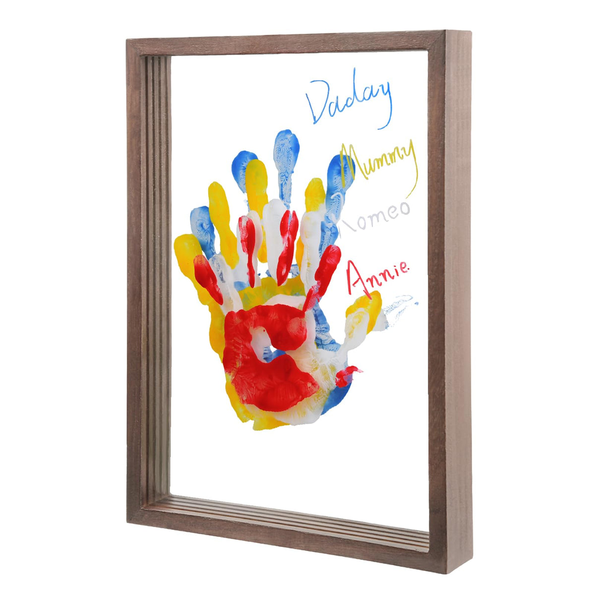 Family Handprint Keepsake Frame Kit – Layered DIY Paint Art for Parents, Kids & Meaningful Family Gifts