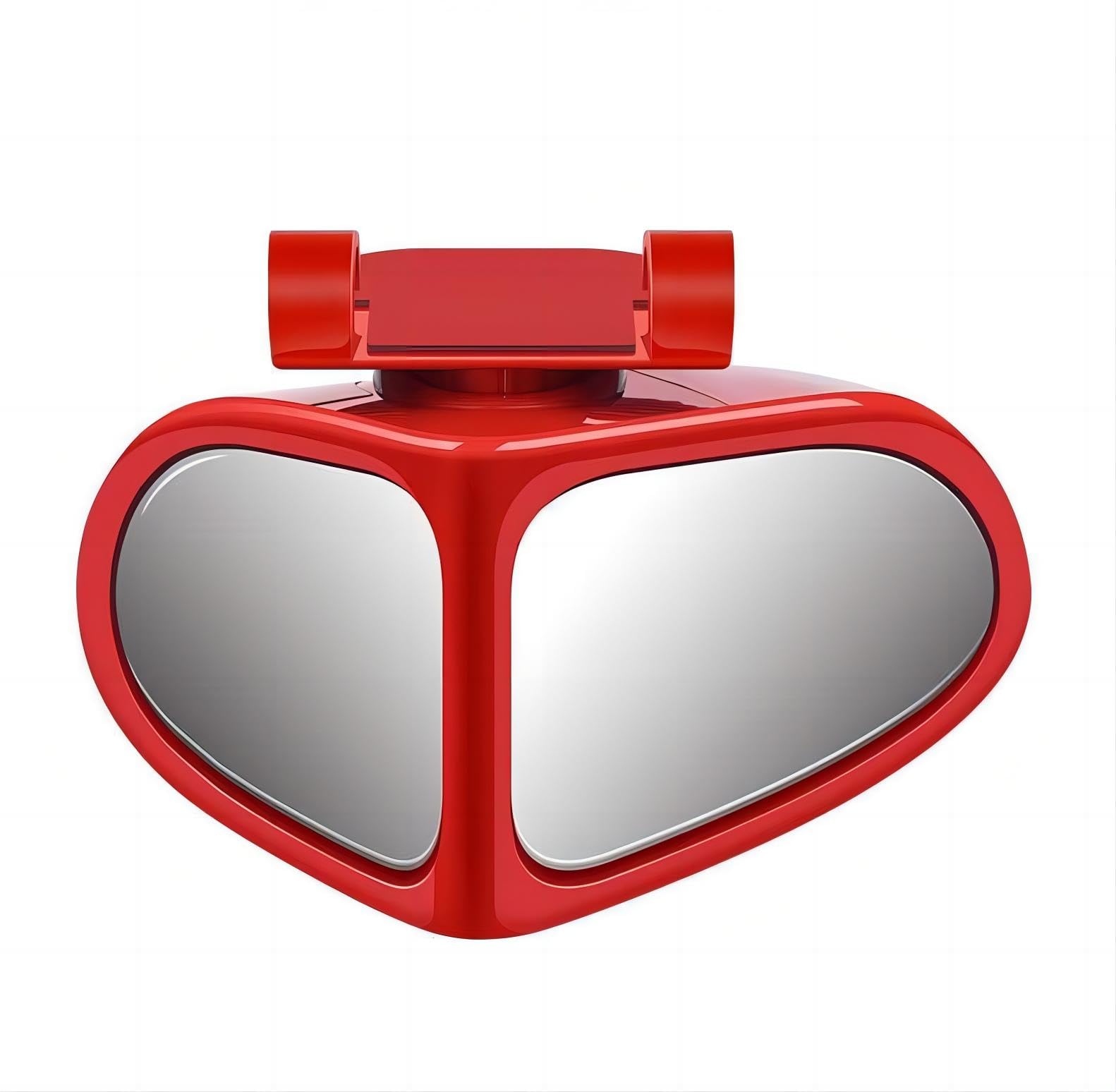 Automotive Mirror Auxiliary Small Mirrors: Rotatable, Wide View Angle, 360 Degrees, High Definition Reverse Mirrors (Black, Right-Side)