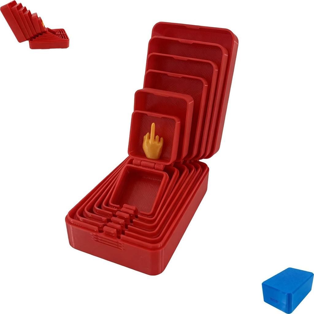 6-Layer Prank Gift Box – Endless Surprise Nesting Boxes for Birthdays, Holidays, Parties & Funny Gift Exchanges