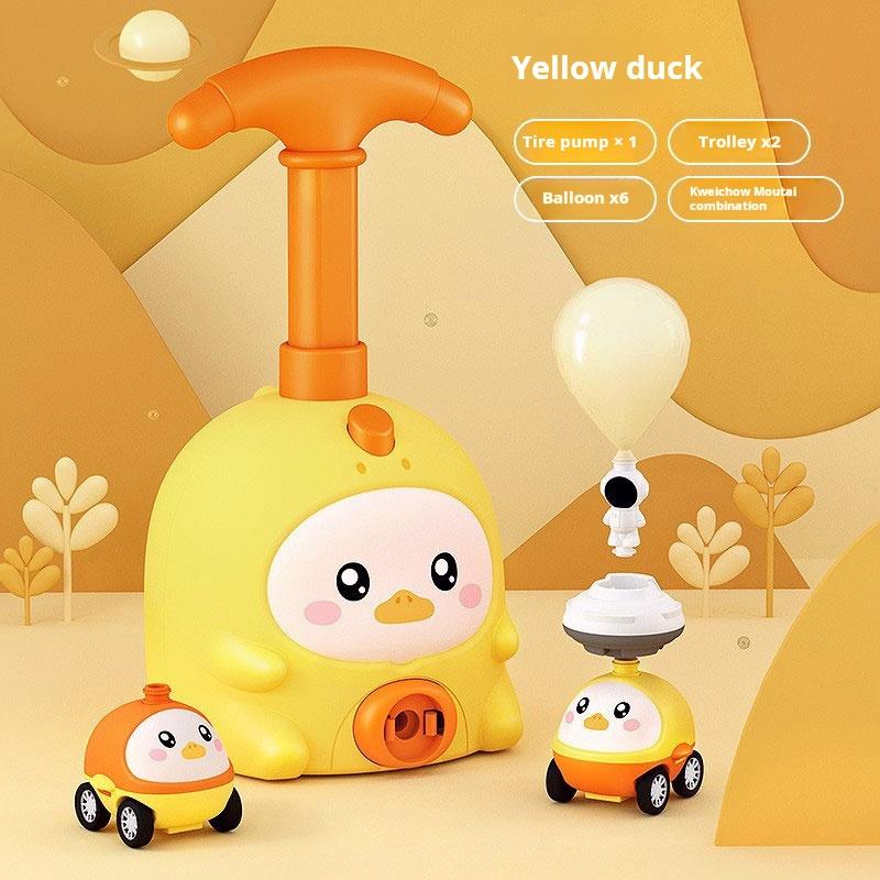 Balloon-Powered Car & Flying Toy Set – Air Pump Launch Playset