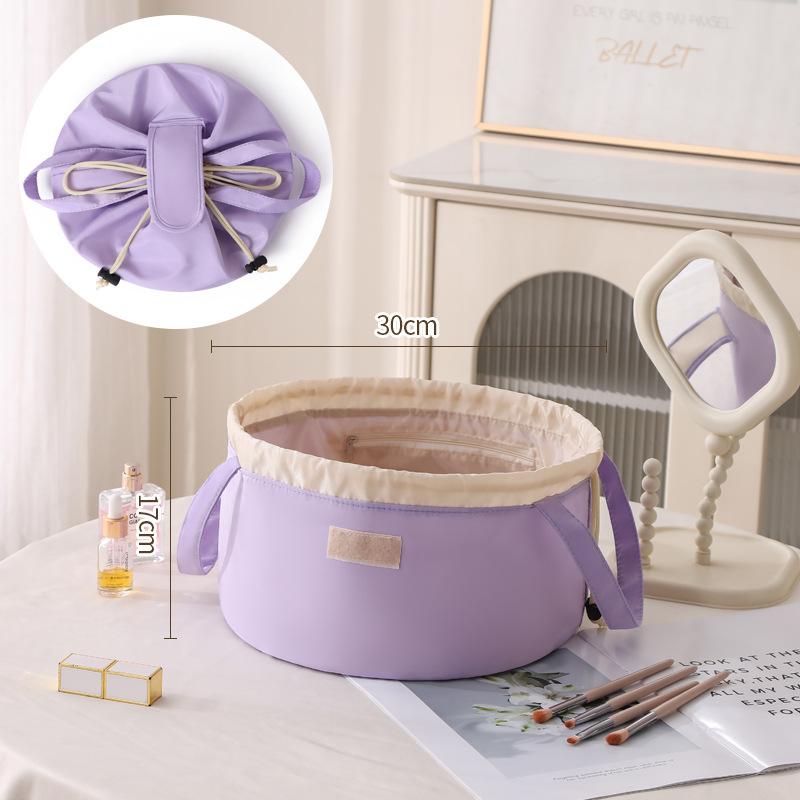 Drawstring Makeup Bag – Large Capacity Travel Cosmetic Organizer