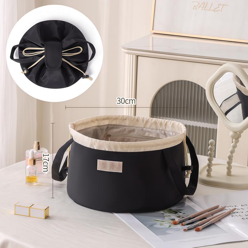 Drawstring Makeup Bag – Large Capacity Travel Cosmetic Organizer