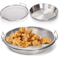 Stainless Steel Frying & Oil-Draining Rack with Tray