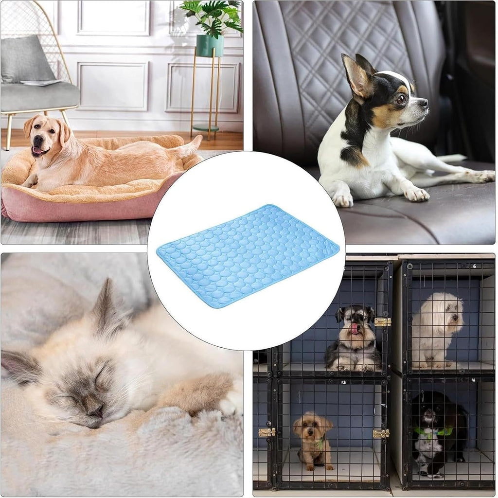Genérico Alfombrilla Refrescante para Perros Exterior - Colchoneta Enfriadora De Seda Helada para Mascotas - Cama Manta para Descansar Y Jugar En Verano Razas Pequeñas Medianas Y Grandes