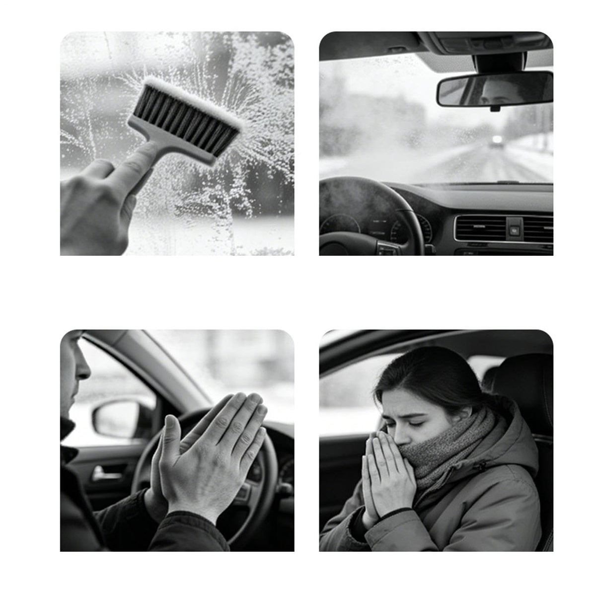 12V Portable Car Heater & Defogging Fan – 120W Three-Setting Dashboard Heater with Adjustable Mount for Winter Driving