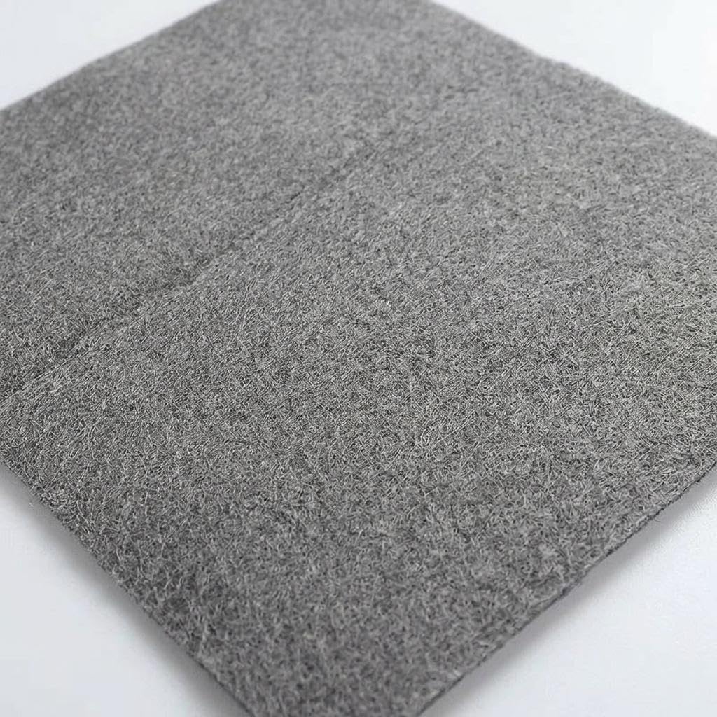 Magic Microfiber Glass Cleaning Cloth, 11.8 × 11.8 in – Reusable Low-Lint Towel for Streak-Reducing Cleaning of Windows, Mirrors, Shower Doors and Car Glass, Gray, 1/3/5-Pack
