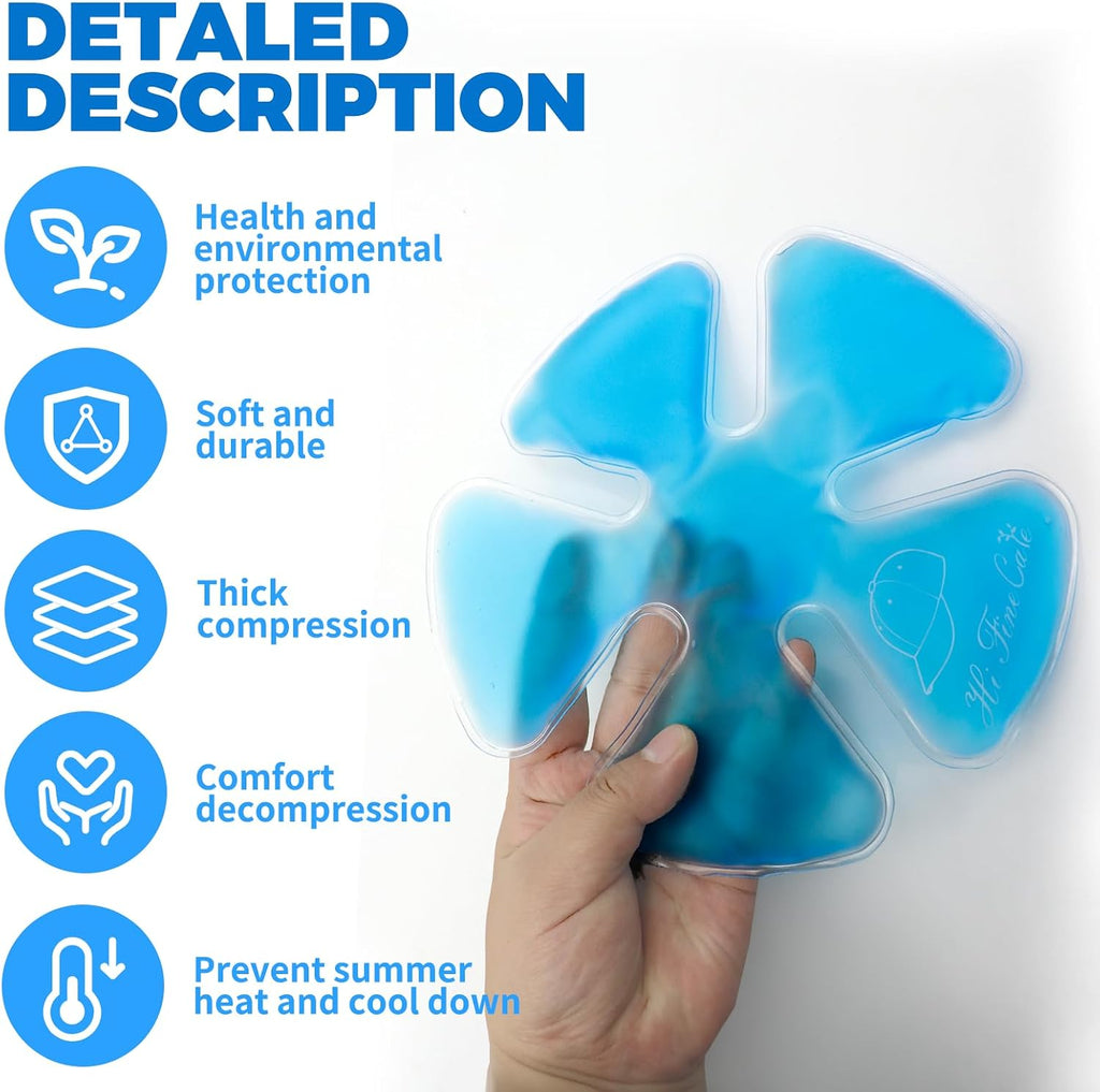 Paquete de hielo para la cabeza, paquetes de hielo para cascos, para dolor de cabeza, paquete frío de gel calmante para fiebre y migraña, paquete frío para cascos de receptor, casco de equitación