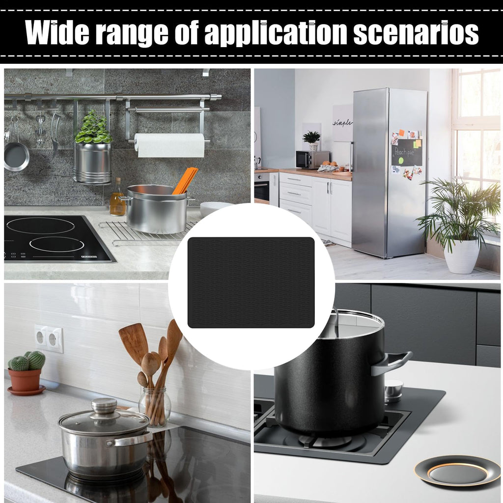 Stop Wet, Cluttered Countertops – Extra-Large Silicone Dish Drying Mat｜Raised Drainage Ridges, Non-Slip Flexible Design for Dishes, Cookware, Coffee Stations & More