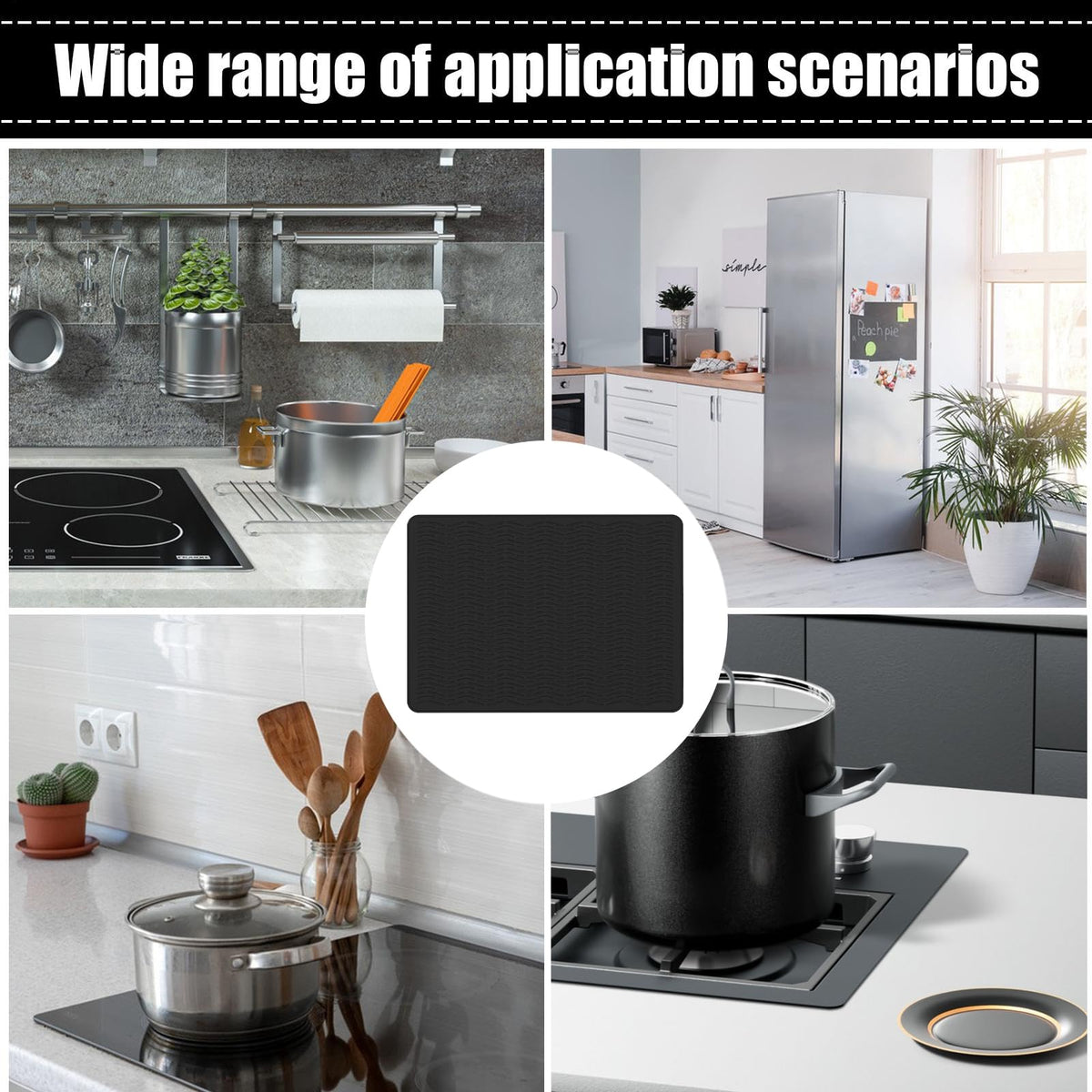 Stop Wet, Cluttered Countertops – Extra-Large Silicone Dish Drying Mat｜Raised Drainage Ridges, Non-Slip Flexible Design for Dishes, Cookware, Coffee Stations & More