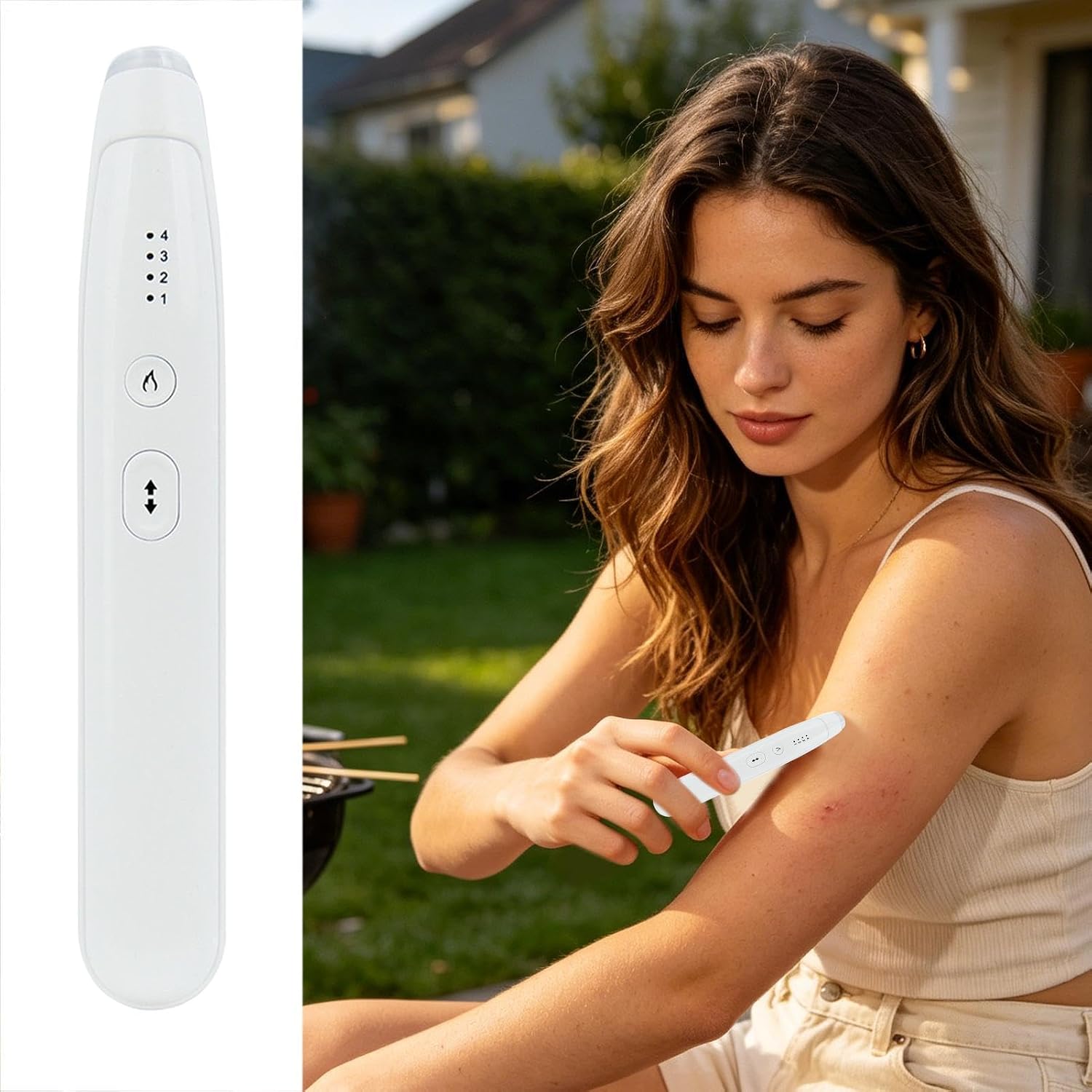Bite and Itch Relief Pen USB Rechargeable Portable Temperature Control | Anti-Itch Relief Pen for Dormitory Office Travel Business Trip Camping Picnic Climbing