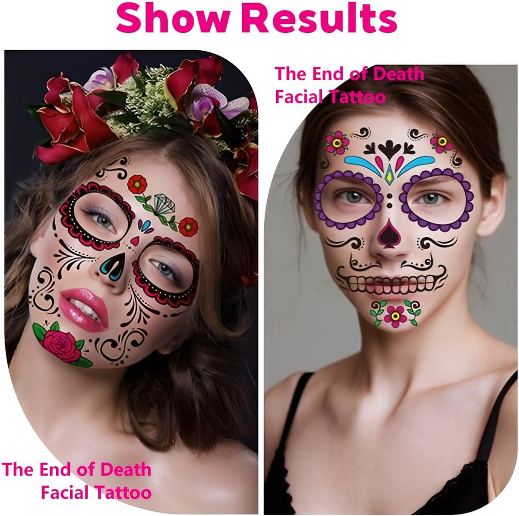 Temporary Face Tattoos for Costumes, Parties, Festivals & Photo Shoots｜One Sheet. A Whole New Character.