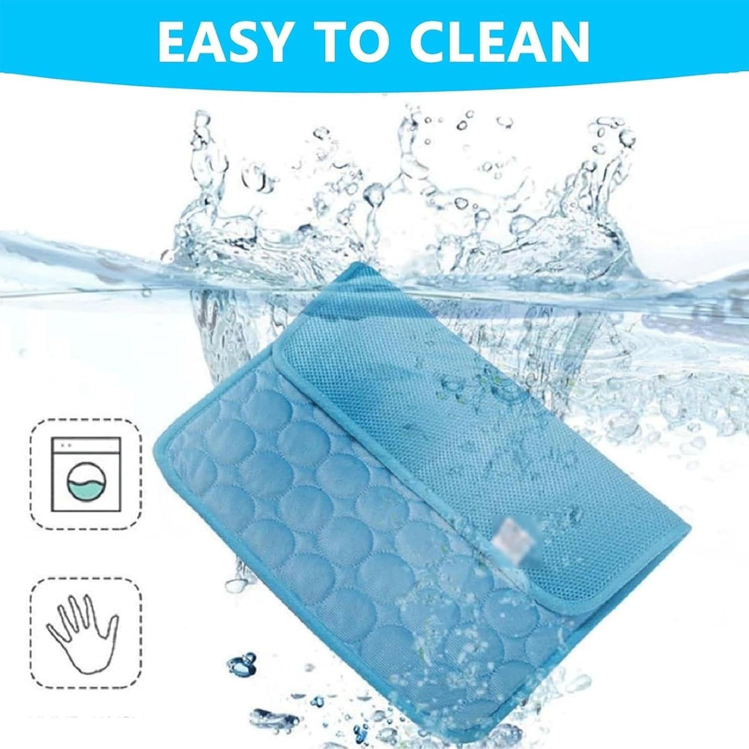 Genérico Alfombrilla Refrescante para Perros Exterior - Colchoneta Enfriadora De Seda Helada para Mascotas - Cama Manta para Descansar Y Jugar En Verano Razas Pequeñas Medianas Y Grandes