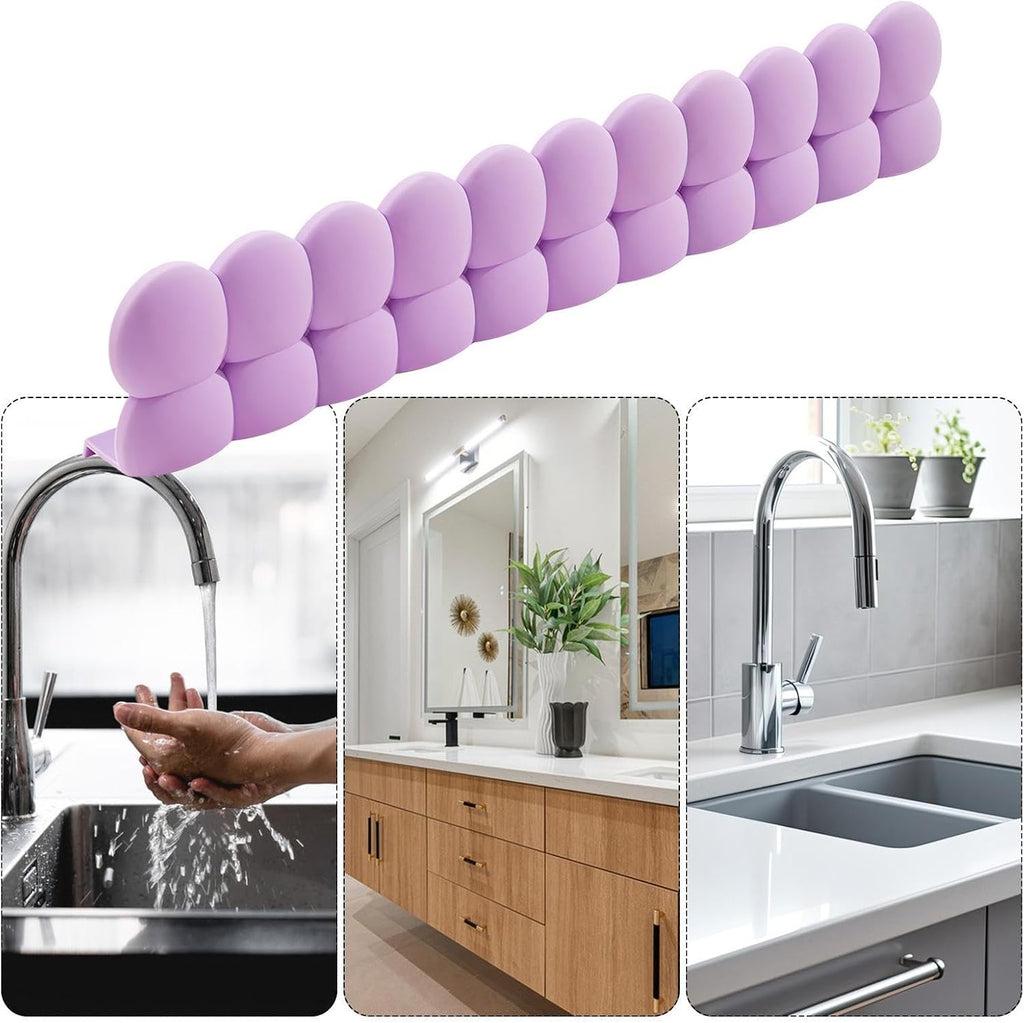 Generico Paraspruzzi per Lavello,Scudo Protettivo,Paraspruzzi in Silicone per Lavello - Bordino Riutilizzabile per Piano Cucina, Bagno e Ristorante