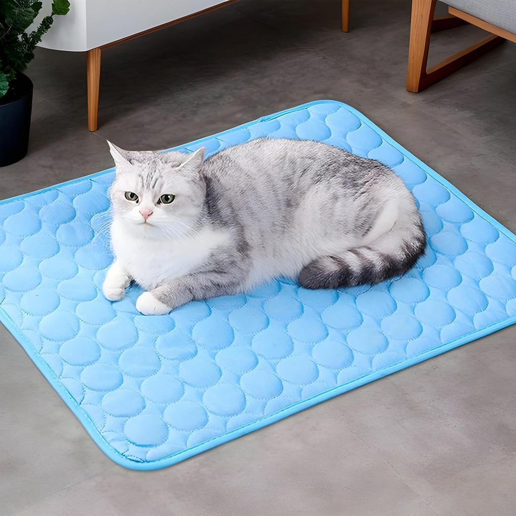 Genérico Alfombrilla Refrescante para Perros Exterior - Colchoneta Enfriadora De Seda Helada para Mascotas - Cama Manta para Descansar Y Jugar En Verano Razas Pequeñas Medianas Y Grandes