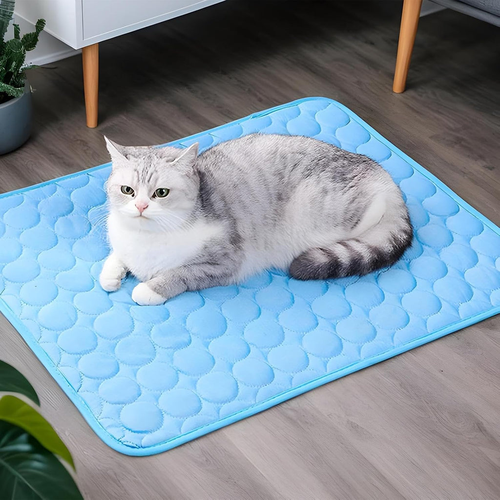 Genérico Alfombrilla Refrescante para Perros Exterior - Colchoneta Enfriadora De Seda Helada para Mascotas - Cama Manta para Descansar Y Jugar En Verano Razas Pequeñas Medianas Y Grandes