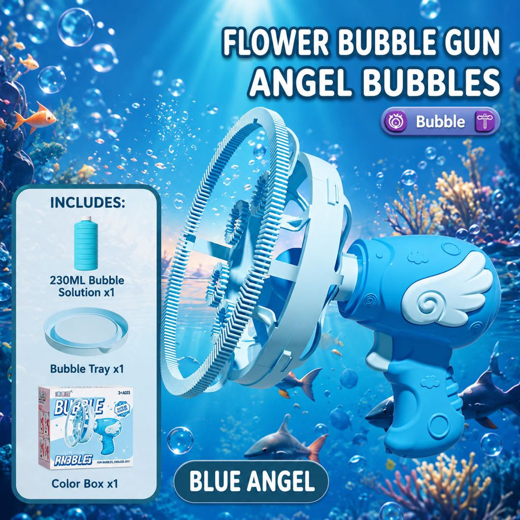 Electric Submarine Bubble Gun for Kids – Automatic Bubble Machine with Bubble-in-Bubble Effect | Outdoor Summer Toy for Boys & Girls