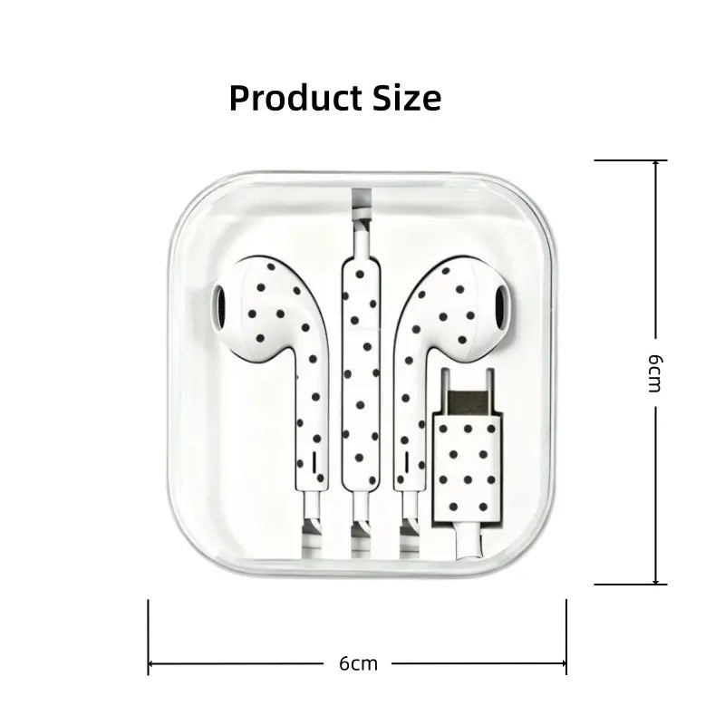 USB-C Wired Earbuds with Mic – Braided Cable & Built-In DAC