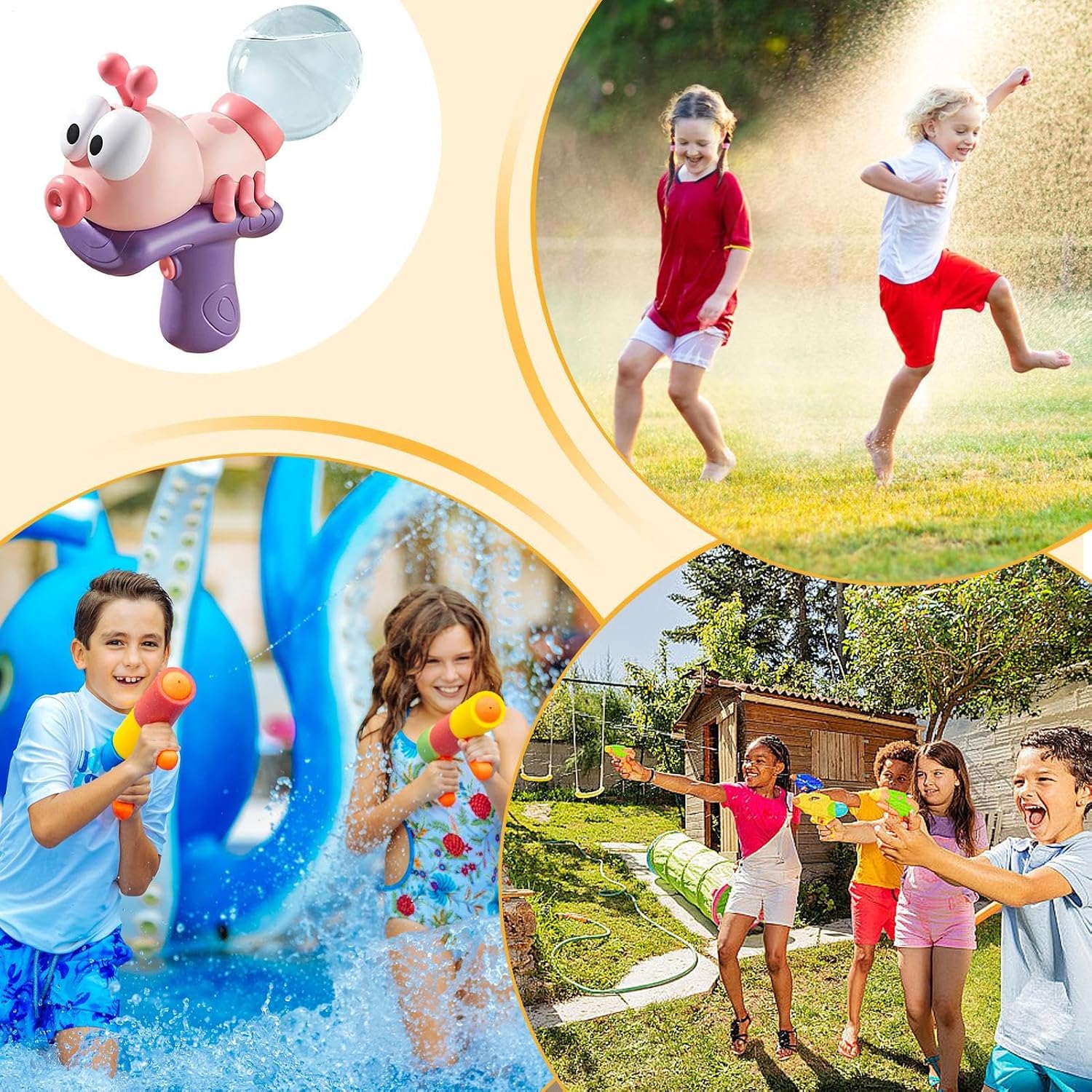 Water Spray - Electric Water Sprayer for Children Summer, Interactive Ant Shape Water Feature for Students, Friends, Playground, & Pool