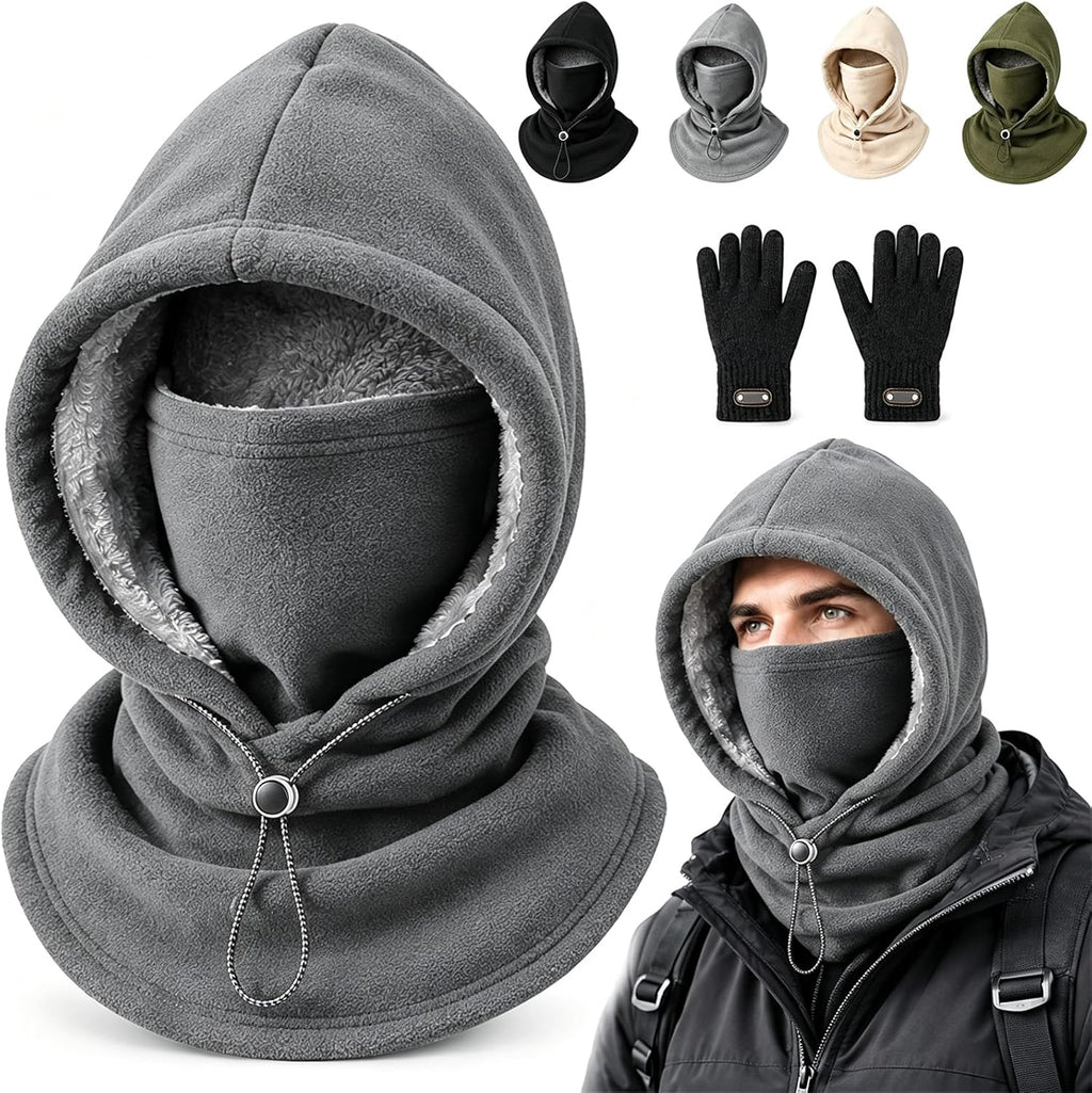 3-in-1 Thermal Balaclava Hood – Adjustable Winter Face Cover, Neck Warmer & Cold-Weather Hood for Men and Women