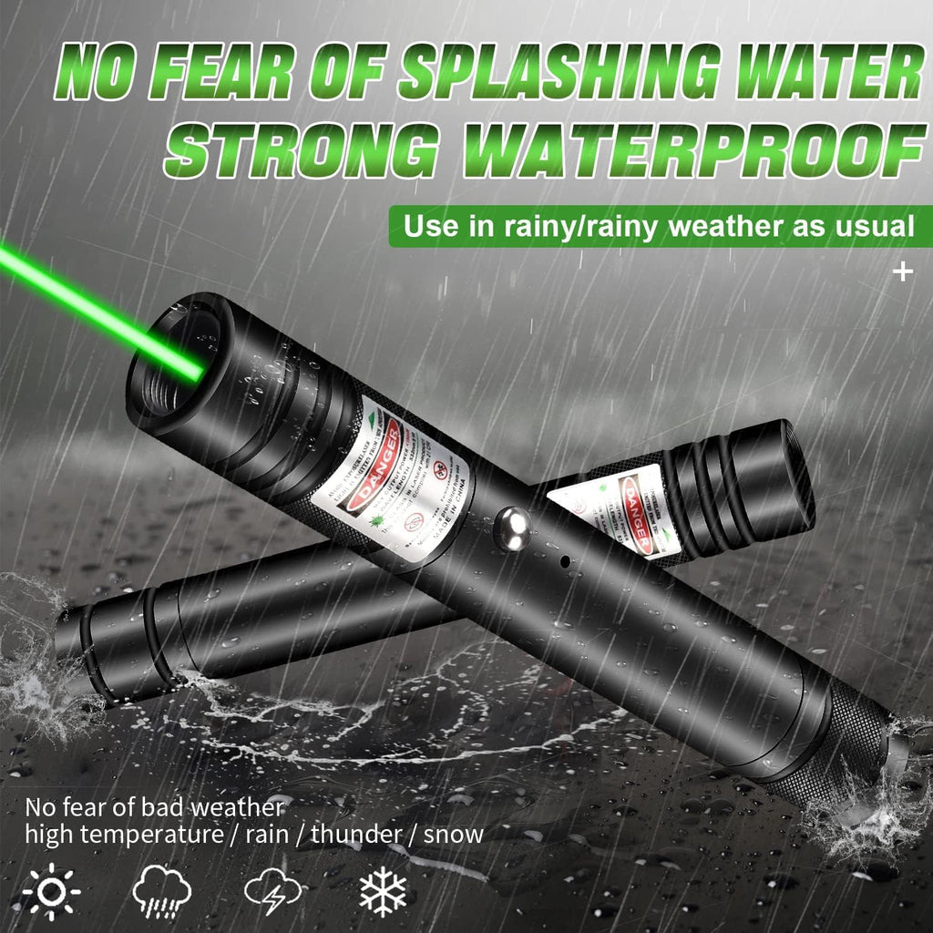 LUEIIN Green Laser Pointer for Presentations – Bright Green Laser Beam, USB Rechargeable, Lightweight Presenter Clicker for Teaching, Meetings & Conferences