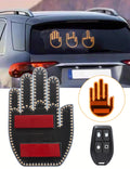 Car Finger Light with Remote, Hand Gesture Amber LED Light - 14 Modes for Road Rage Warning Signs Ideal Car Accessory