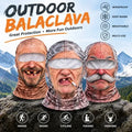 Funny Old Man Balaclava Mask – Realistic 3D-Print Grandpa Face Cover for Skiing, Snowboarding, Halloween & Costume Parties