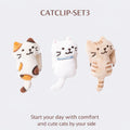 Cute Cat Strap Clip – Plush Backpack & Cable Organizer