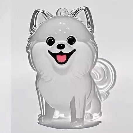 Colector de pelo de perro llavero encanto caja de almacenamiento conmemorativo,Llavero de pelo de mascota,Colgante de cápsula de recuerdo de piel de mascota