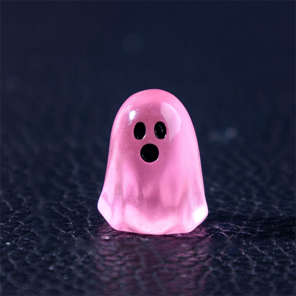 Cute Glow Ghost Miniatures – 20/50PCS Halloween Resin DIY Craft Decor
