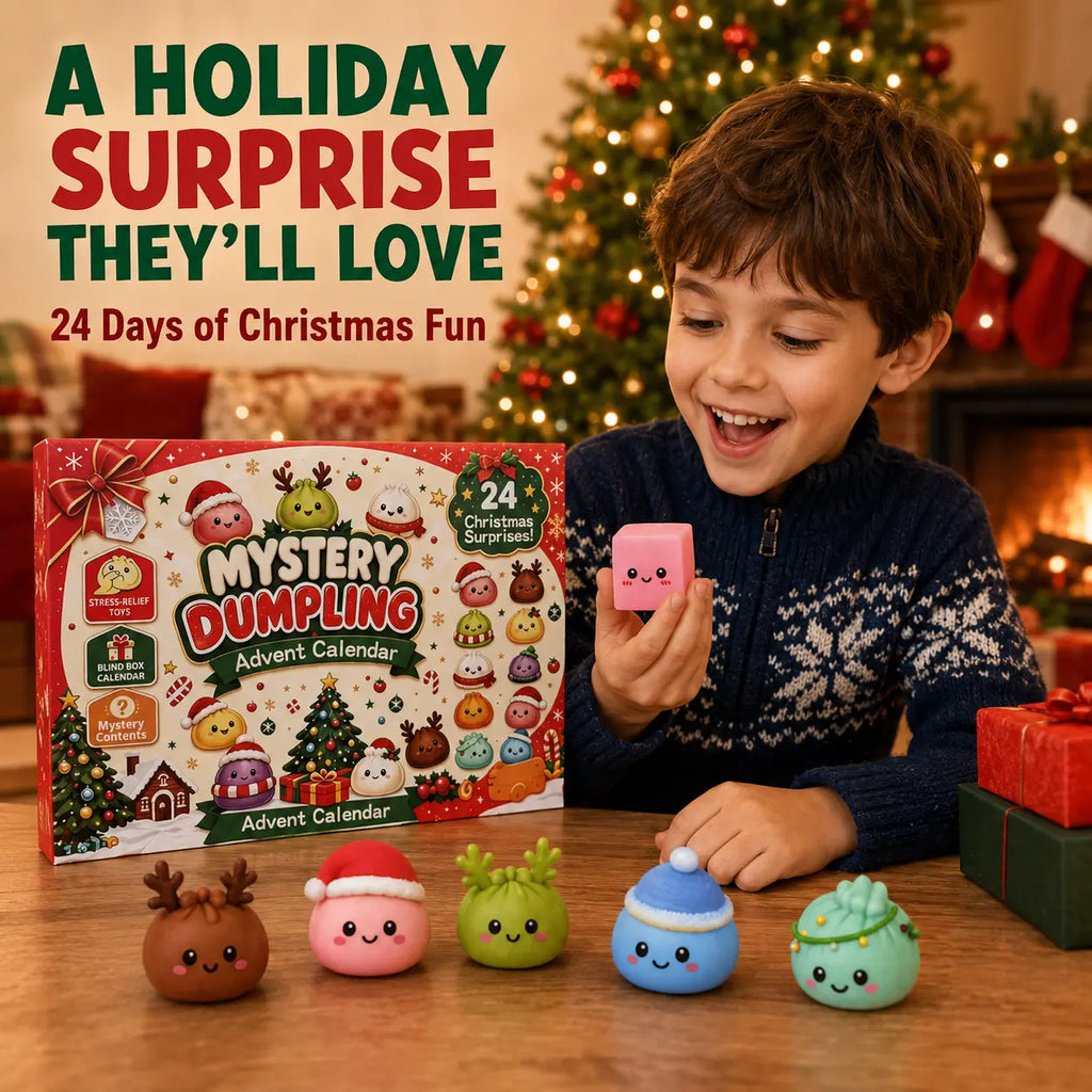 2026 Christmas Mini Squishy Advent Calendar – 24-Day Dumpling Toy Countdown