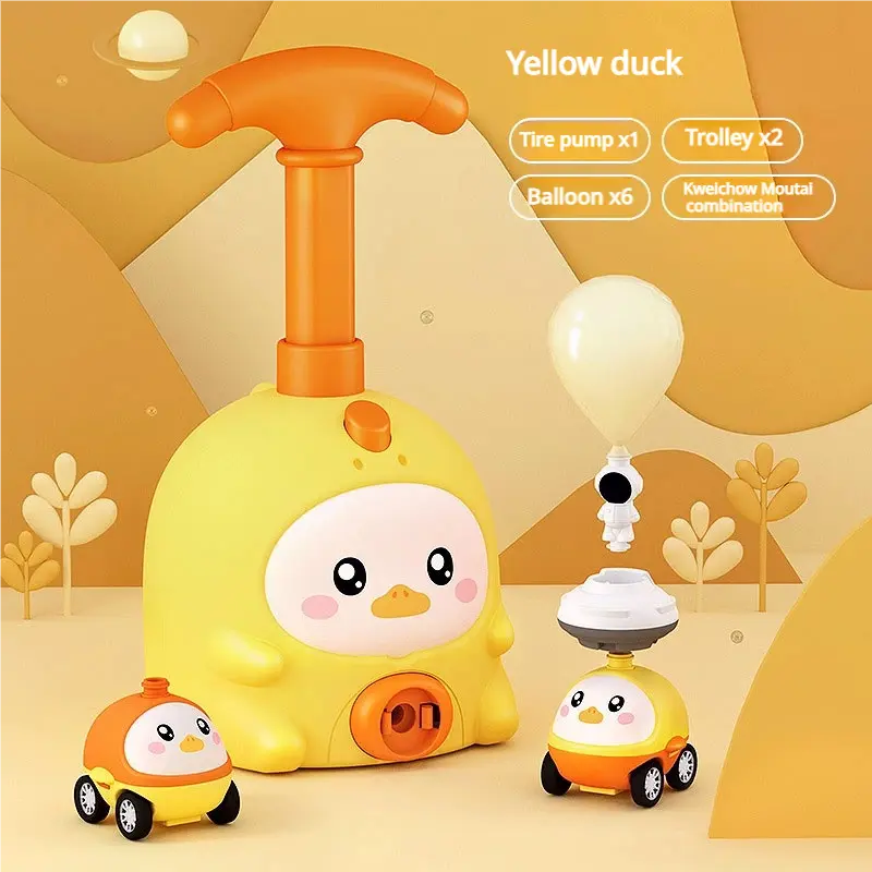 Balloon-Powered Car & Flying Toy Set – Air Pump Launch Playset