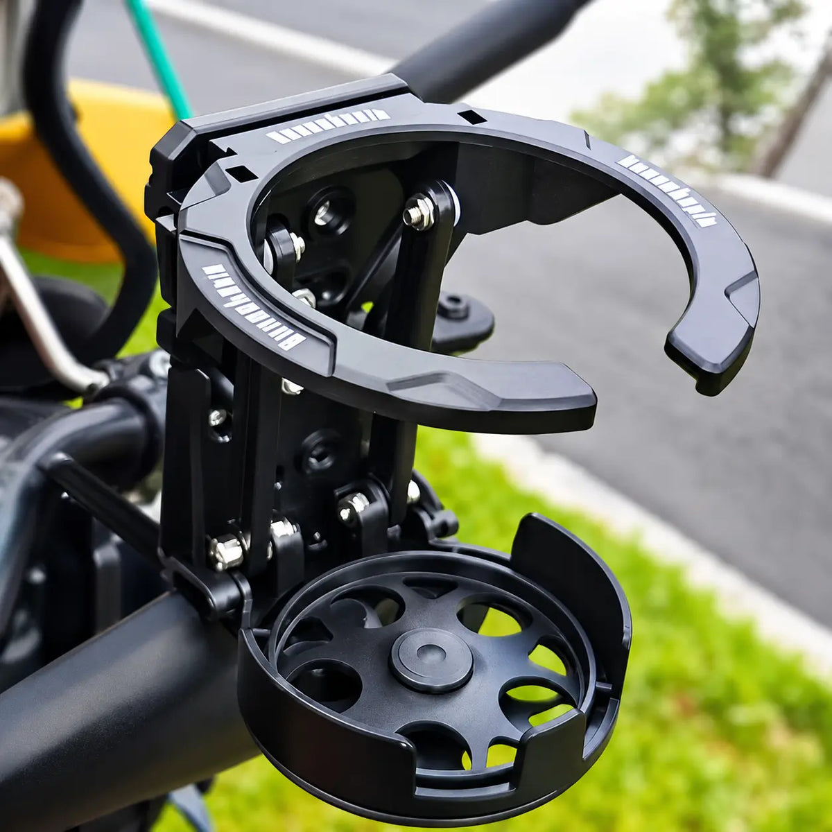 360° Rotating Foldable Bike & Motorcycle Cup Holder – Adjustable Bottle Cage
