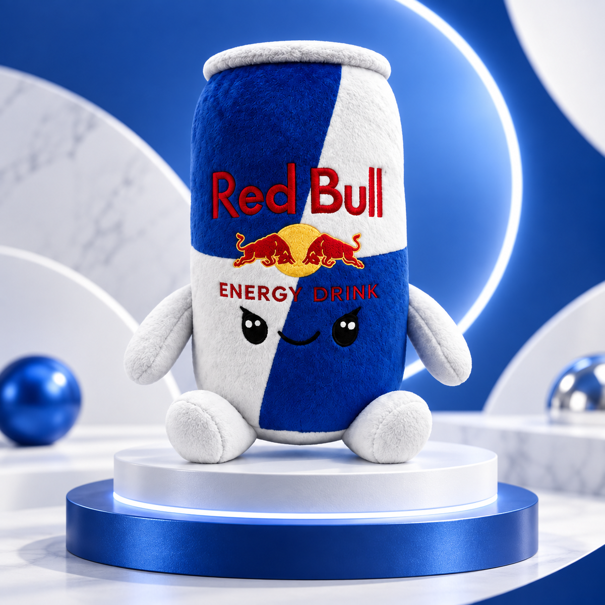 Cute Energy Can Plush Toy – Gaming Desk Mascot & Room Decor