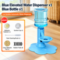Gravity-Fed Pet Water Dispenser – Adjustable No-Electric Cat & Small Dog Water Bowl