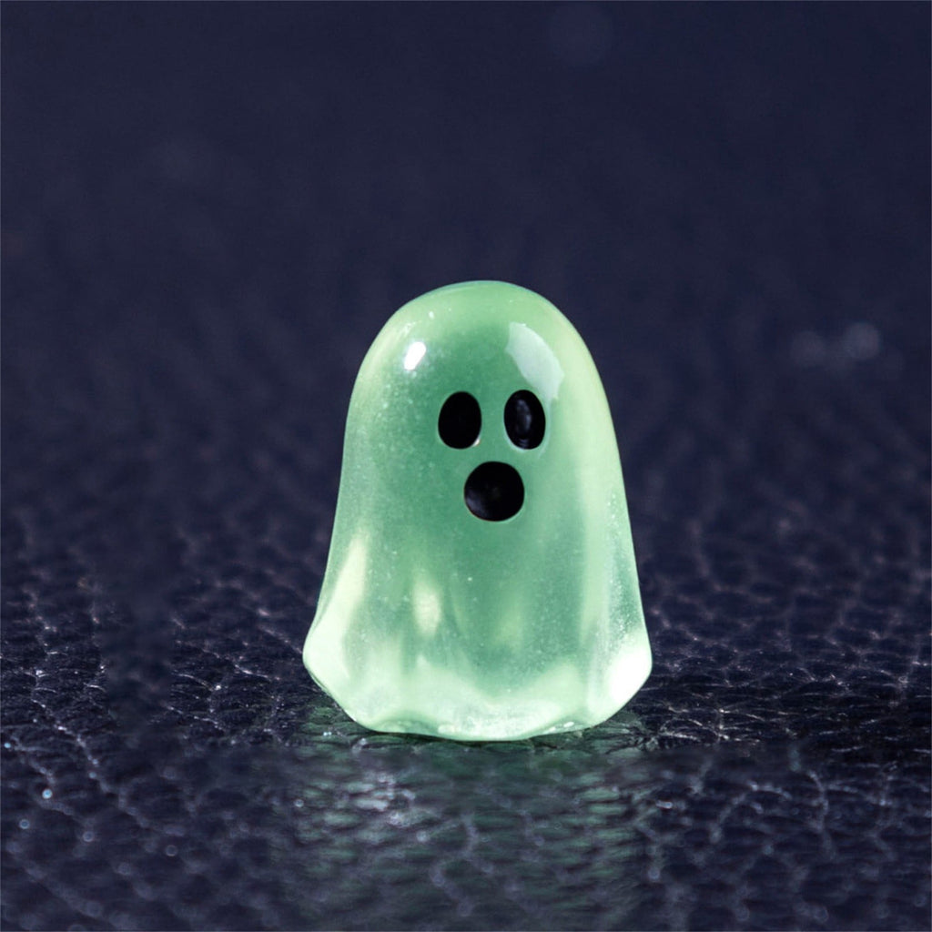 Cute Glow Ghost Miniatures – 20/50PCS Halloween Resin DIY Craft Decor