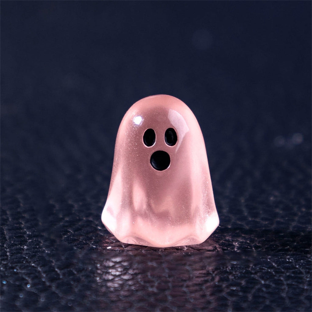 Cute Glow Ghost Miniatures – 20/50PCS Halloween Resin DIY Craft Decor