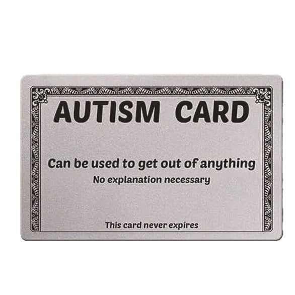 Funny Prank Wallet Card – Novelty Excuse & Joke Identity Card
