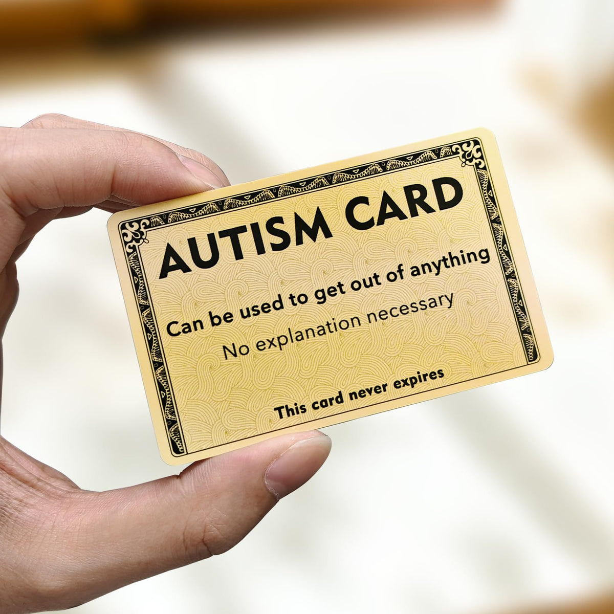 Funny Prank Wallet Card – Novelty Excuse & Joke Identity Card