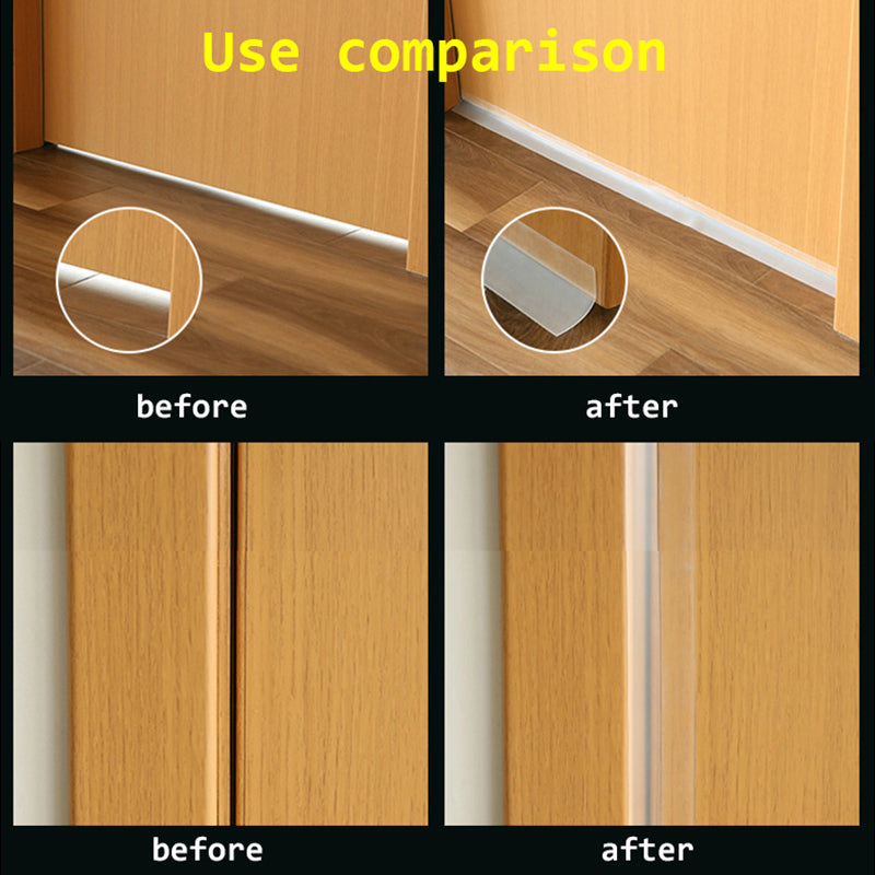 Draft & Bug-Blocking Door and Window Seal Strip – 9.8 FT Self-Adhesive Silicone Gap Tape for Wind, Dust, Insects & Light Moisture