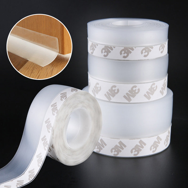Draft & Bug-Blocking Door and Window Seal Strip – 9.8 FT Self-Adhesive Silicone Gap Tape for Wind, Dust, Insects & Light Moisture