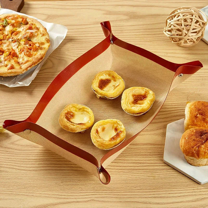 BUYYES Silicone Baking Mat: Non-Stick Leakproof Oven Liner & Cookie Tray, Heat Resistant Kitchen Baking Tool