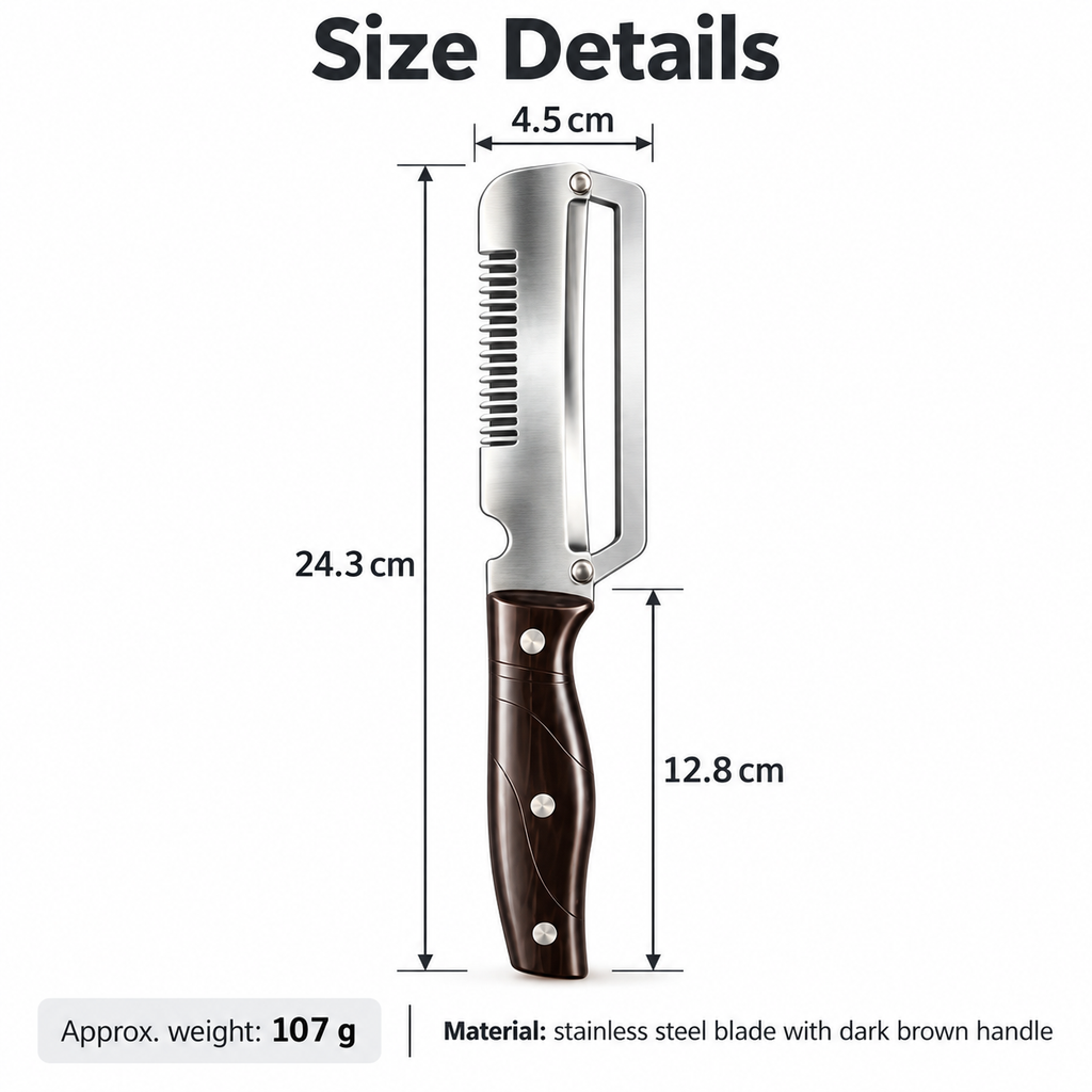 4-in-1 Multifunction Vegetable Peeler – Julienne Cutter, Green-Onion Shredder & Bottle Opener