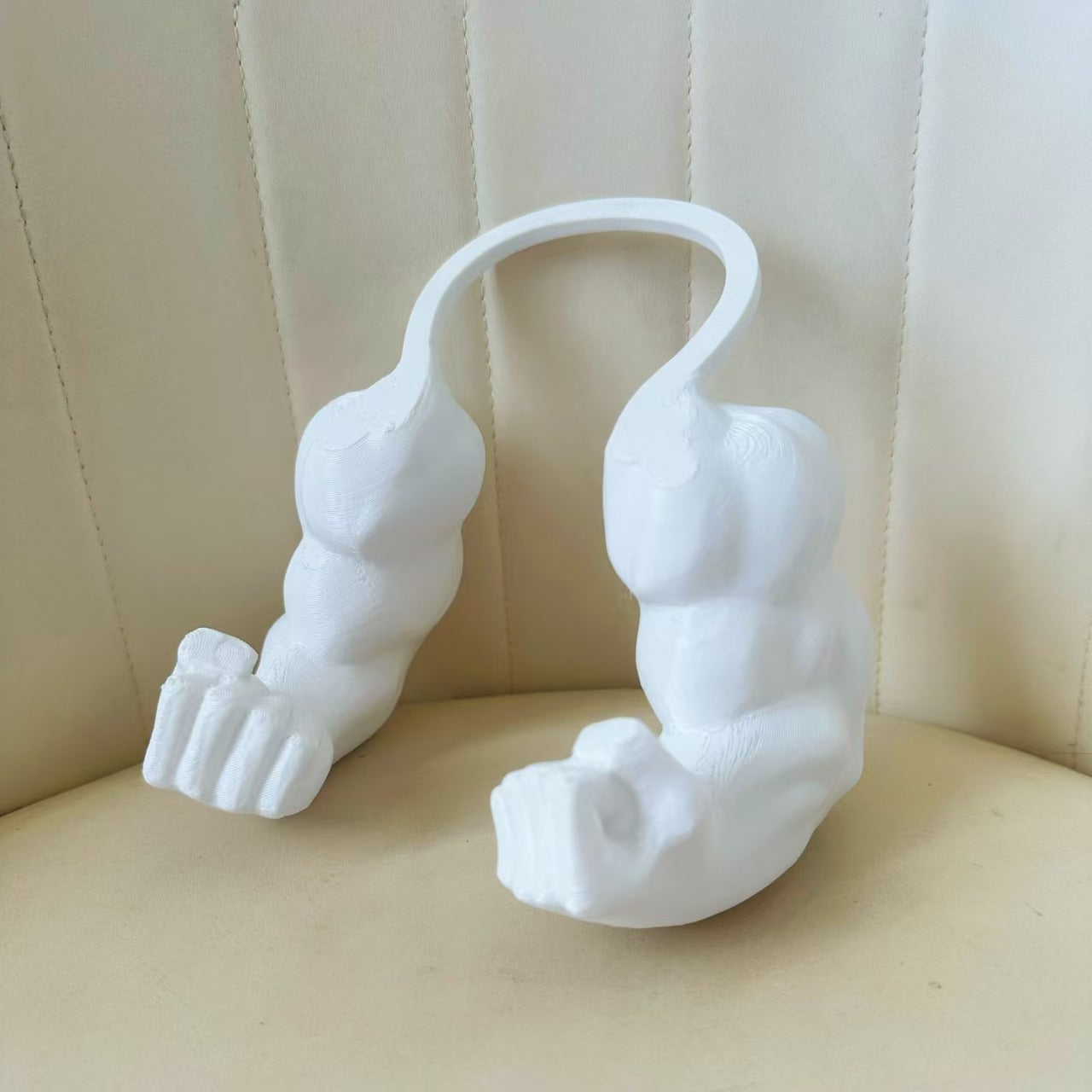 Cat Muscle Arm Halloween Costume Accessory, 3D Printed Cat Neck Muscle Arm Decoration, Funny Pet Cosplay Prop for Cats Dogs Rabbits, Adjustable Lightweight Design for Halloween Party Photos