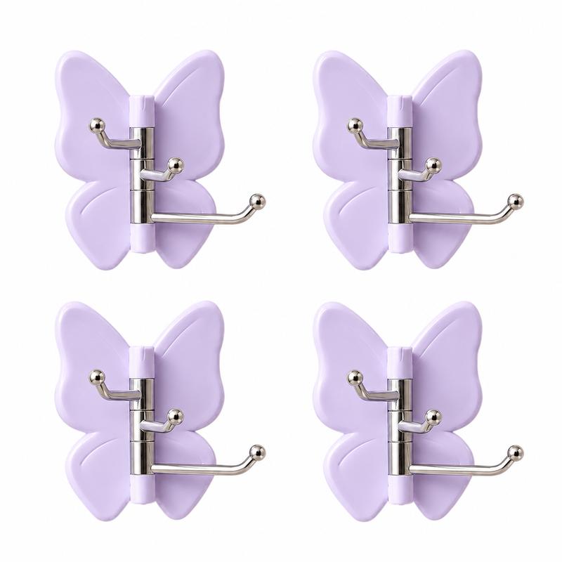 Rotating Butterfly Wall Hook – No-Drill Adhesive Organizer
