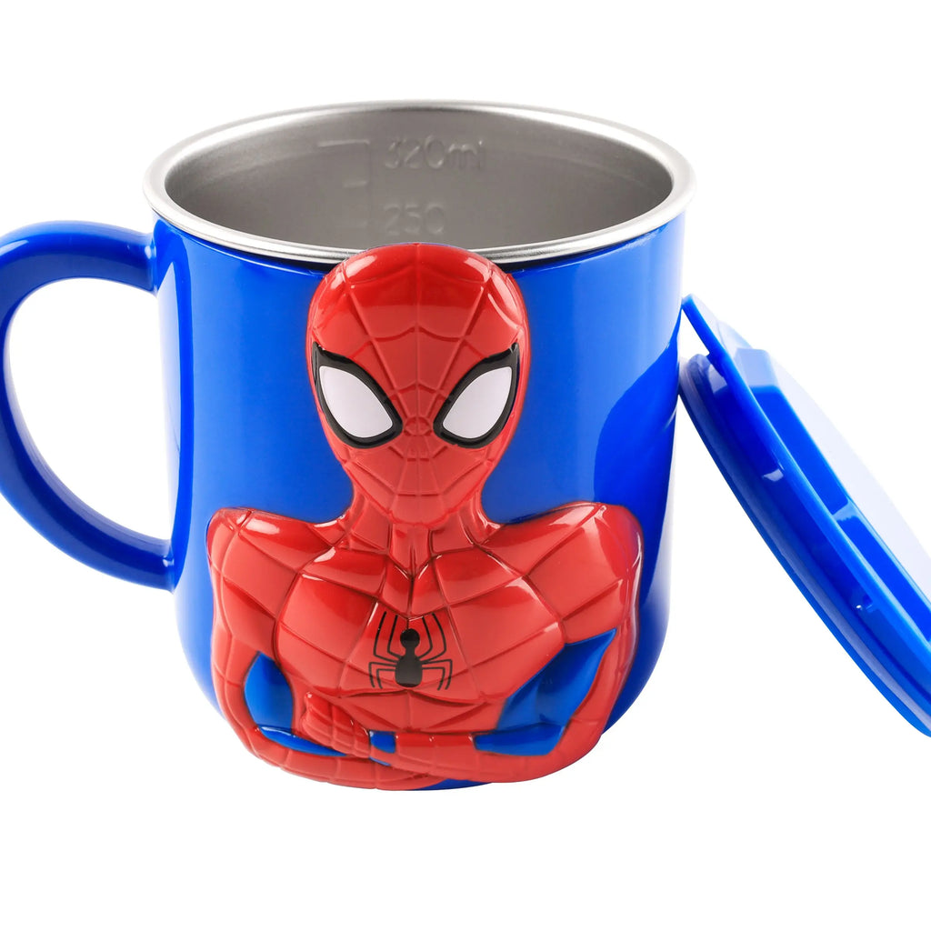 3D Superhero-Inspired Stainless Steel Tumbler with Lid & Straw