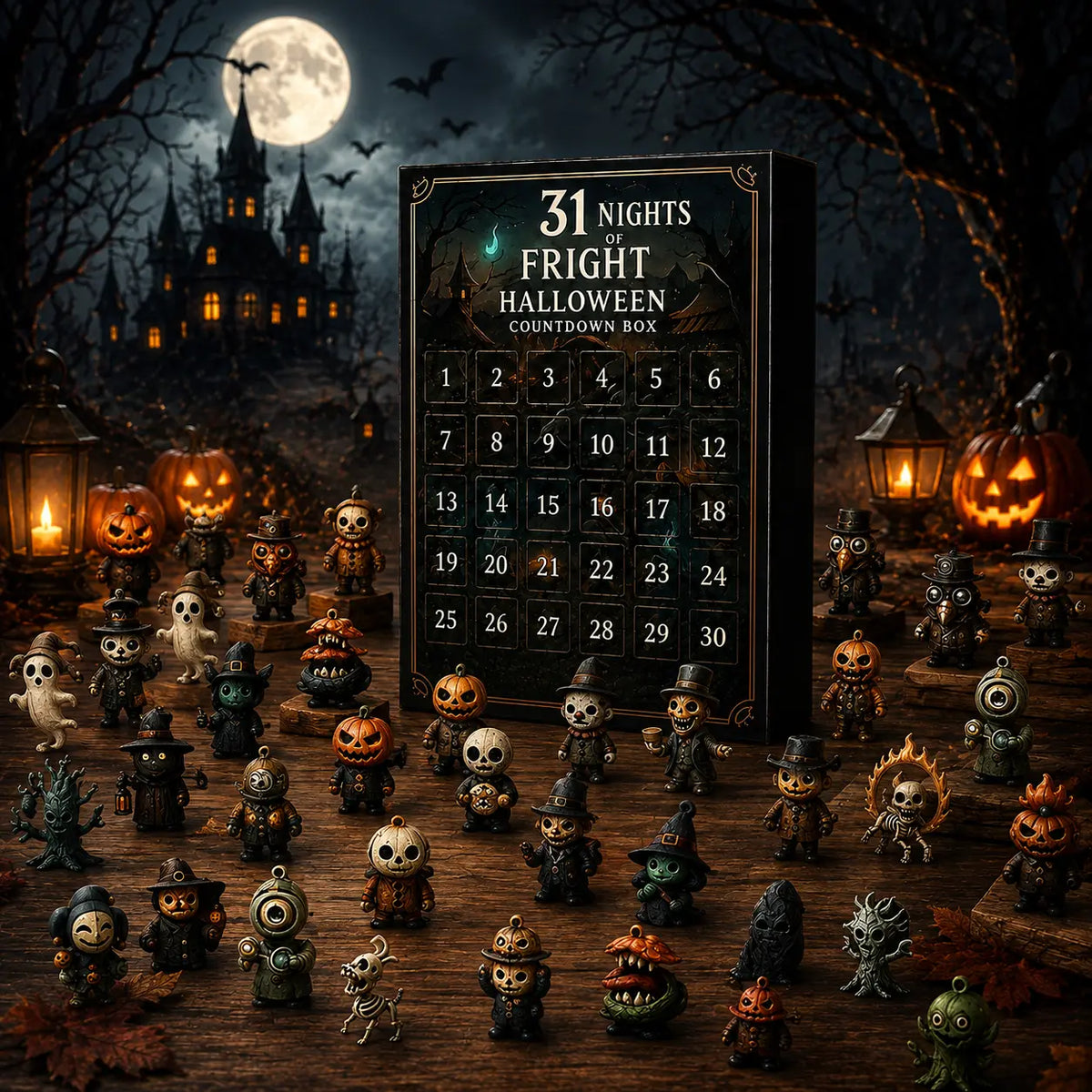 2026 Halloween Advent Calendar – 15 or 31-Day Blind Bag Surprise Gift Box