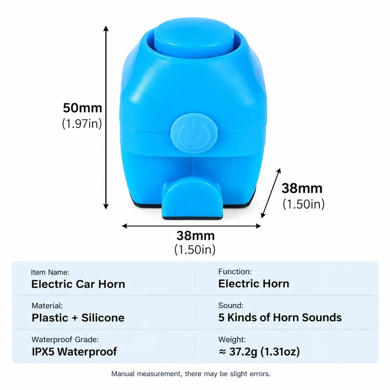 130dB Electronic Bike Bell – 5-Tone IPX5 Cycling Horn