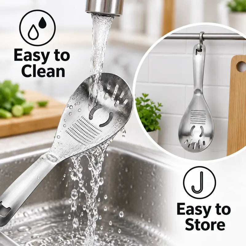 5-in-1 Kitchen Helper Tool – Masher, Grater, Strainer, Egg Separator & Bottle Opener