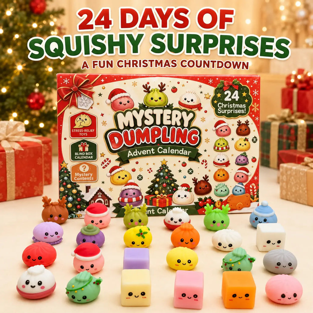 2026 Christmas Mini Squishy Advent Calendar – 24-Day Dumpling Toy Countdown