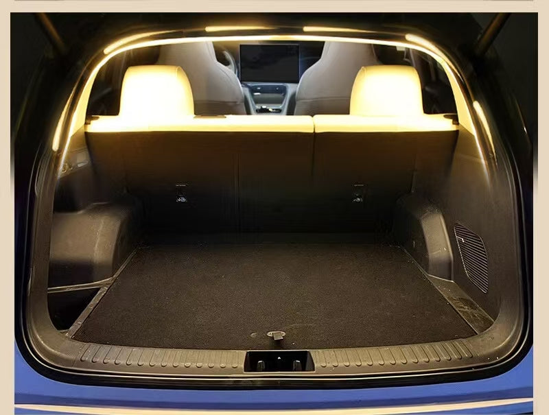 Universal Car Trunk LED Light Strip | Plug & Play Cargo Lighting with Dynamic Start-Up Scan & Steady-On Mode